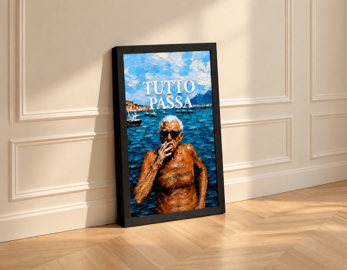 Aritú Premium Framed Poster "Tutto Passa"